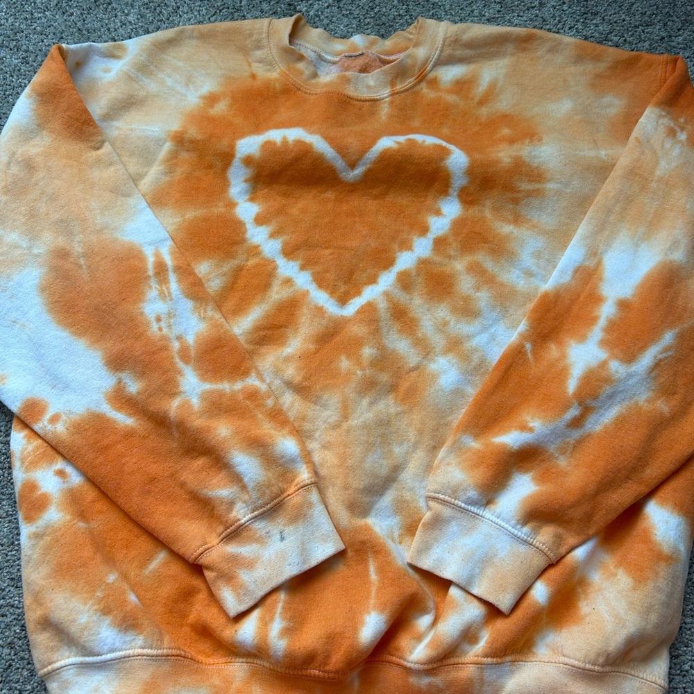 orange crewneck